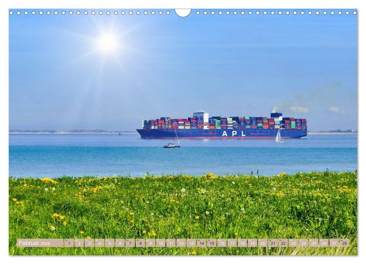 Produktbild: Zeeland - Wasser, Sand und Meer (Wandkalender 2026 DIN A3 quer), CALVENDO Monatskalender