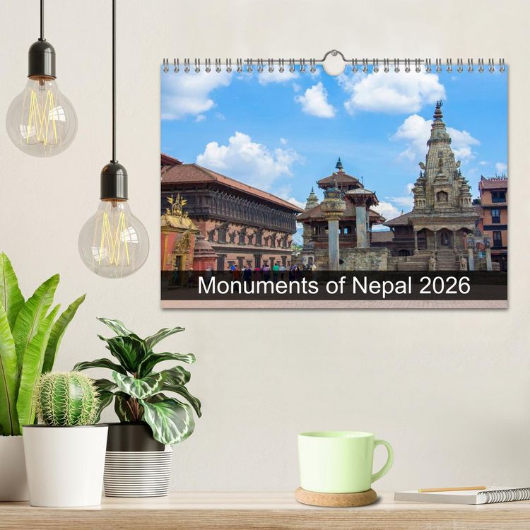 Produktbild: Monuments of Nepal 2026 (Wall Calendar 2026 DIN A4 landscape), CALVENDO 12 Month Wall Calendar