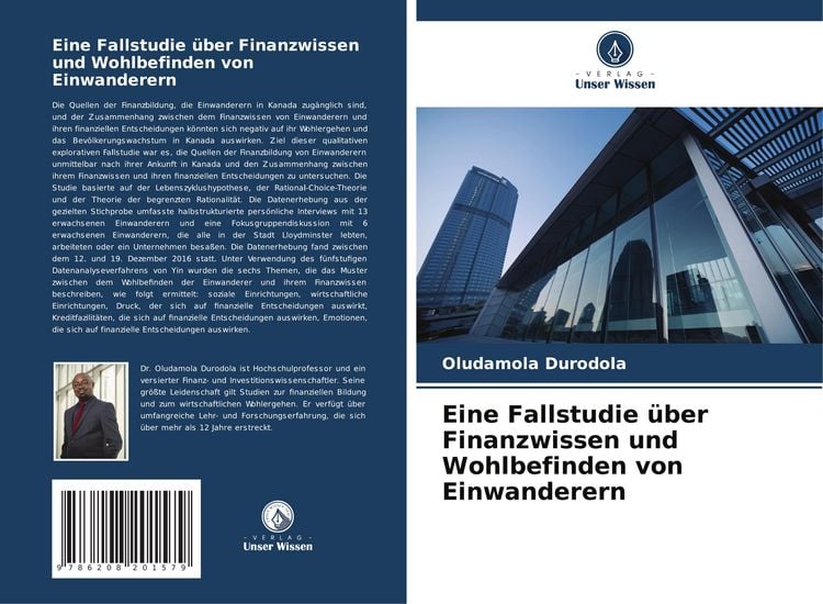 Produktbild: Eine Fallstudie &uuml;ber Finanzwissen und Wohlbefinden von Einwanderern