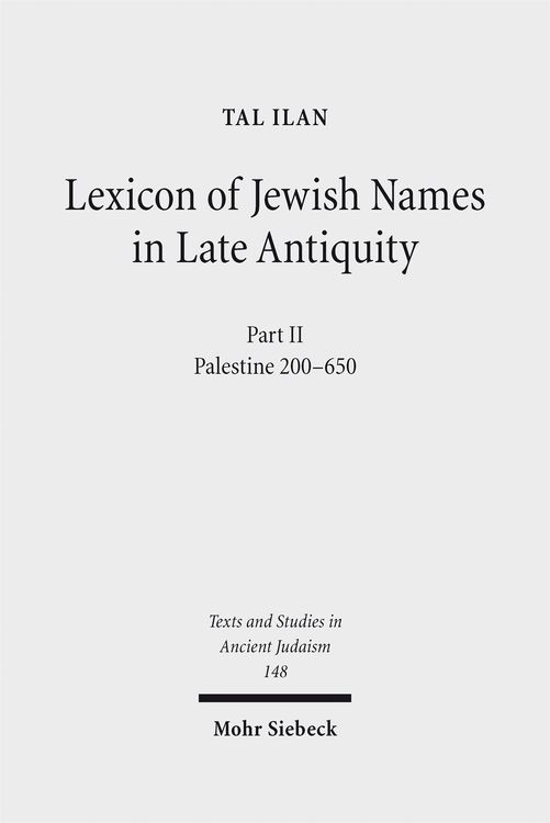 Produktbild: Lexicon of Jewish Names in Late Antiquity