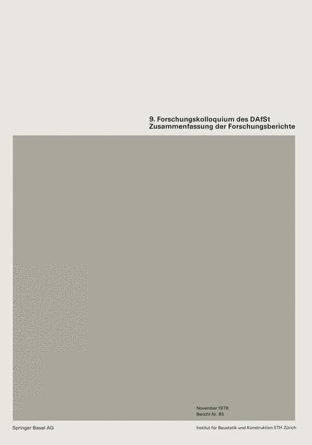 Produktbild: 9. Forschungskolloquiums des Deutschen Ausschusses f&uuml;r Stahlbeton (DAfSt)