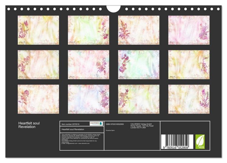 Produktbild: Heartfelt soul Revelation (Wall Calendar 2026 DIN A4 landscape), CALVENDO 12 Month Wall Calendar
