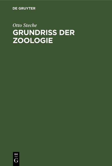 Produktbild: Grundriss der Zoologie