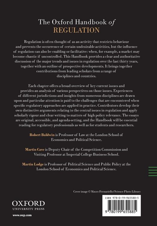 Produktbild: The Oxford Handbook of Regulation