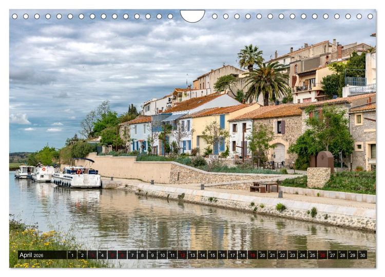 Produktbild: Der K&ouml;nigliche Kanal. Die Wasserstra&szlig;e im Languedoc (Wandkalender 2026 DIN A4 quer), CALVENDO Monatskalender