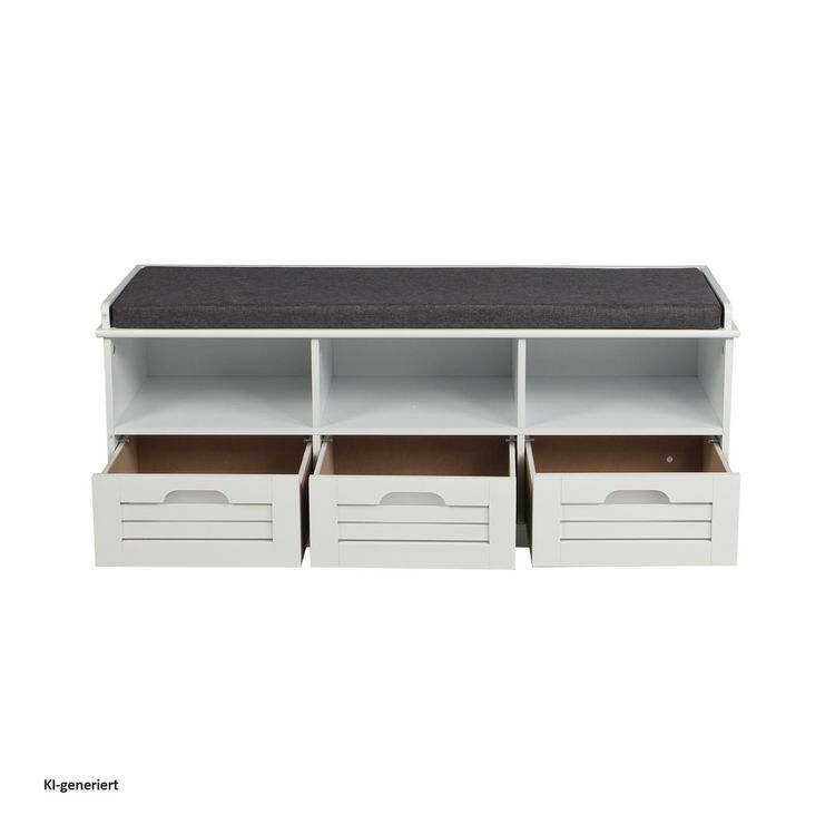 Produktbild: HTI-Living Schuhbank mit 3 Schubladen Kara Schuhbank mit 3 Schubladen Kara