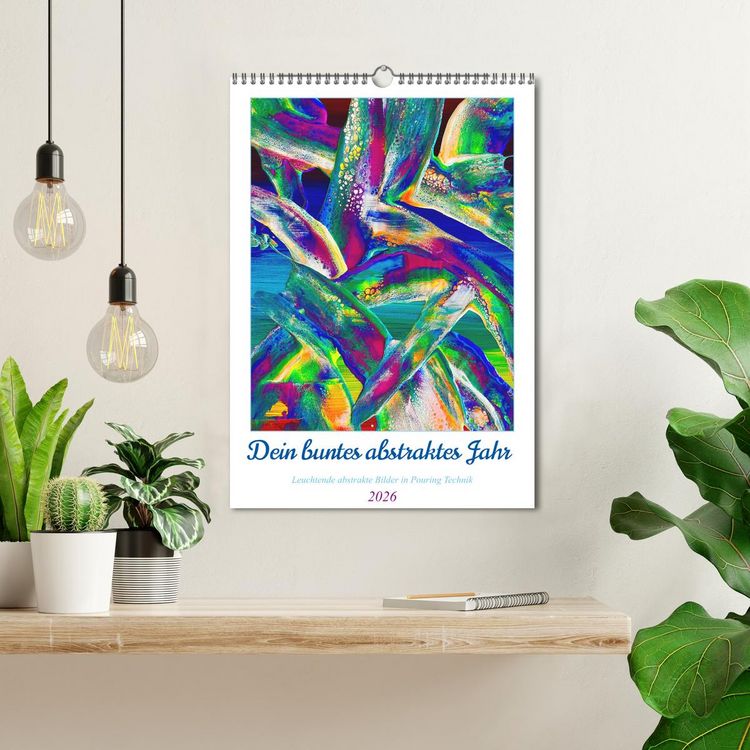 Produktbild: Dein buntes abstraktes Jahr (Wandkalender 2026 DIN A3 hoch), CALVENDO Monatskalender