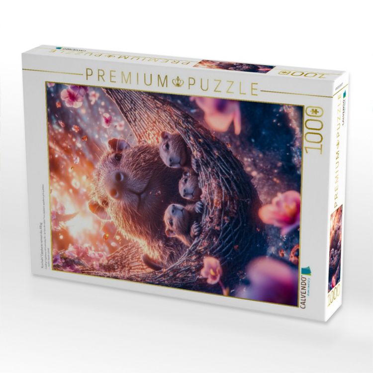 Produktbild: CALVENDO Puzzle Kuscheln? Capybaras nennen das Alltag | 1000 Teile Lege-Gr&ouml;&szlig;e 64x48cm Foto-Puzzle f&uuml;r gl&uuml;ckliche Stunden