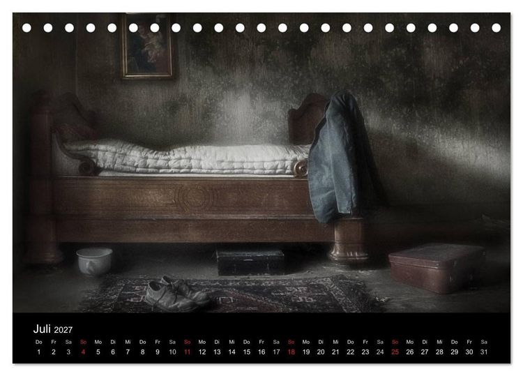 Produktbild: Vergessene und verlassene sch&ouml;ne Orte (Tischkalender 2027 DIN A5 quer), CALVENDO Monatskalender