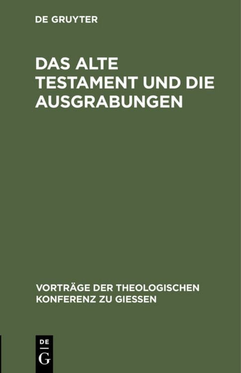 Produktbild: Das Alte Testament und die Ausgrabungen