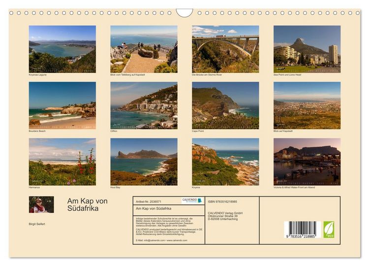 Produktbild: Am Kap von S&uuml;dafrika (Wandkalender 2026 DIN A3 quer), CALVENDO Monatskalender