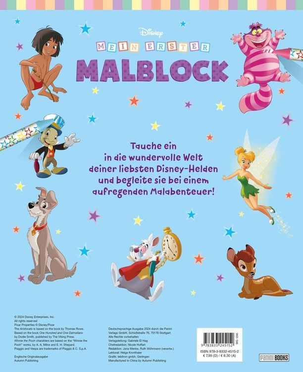 Produktbild: Disney: Mein erster Malblock