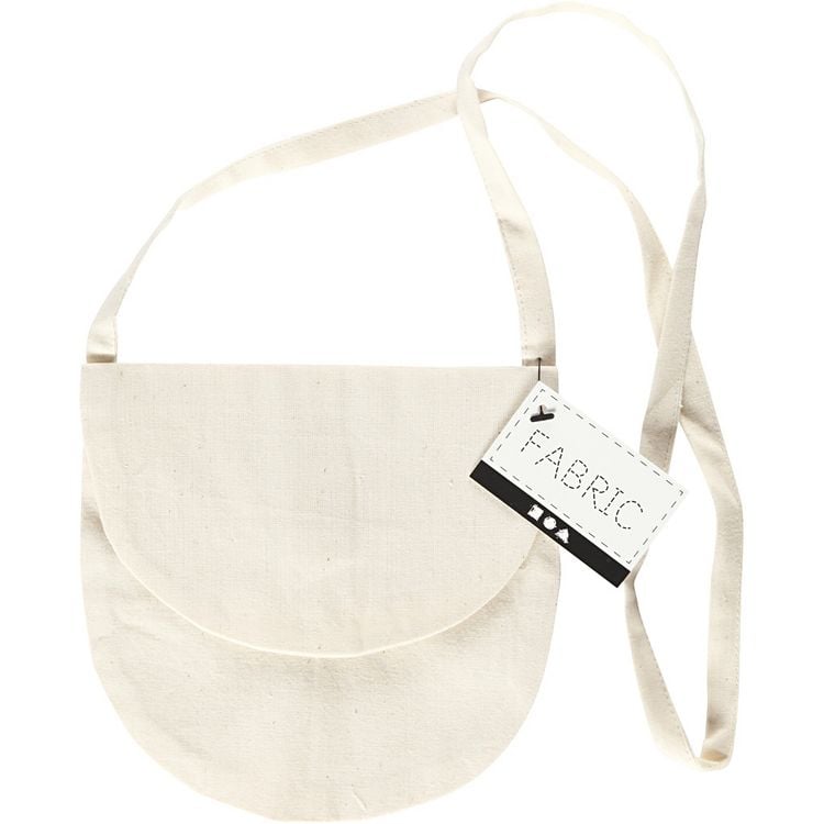 Produktbild: Creativ Company Schultertasche, Gr&ouml;&szlig;e 15x14 cm, 110 g, Hellnatur, 1 Stk