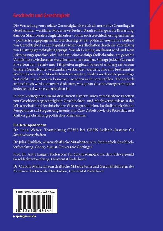 Produktbild: Geschlecht und Gerechtigkeit