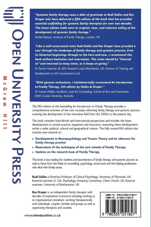 Produktbild: An Introduction to Family Therapy: Systemic Theory and Practice