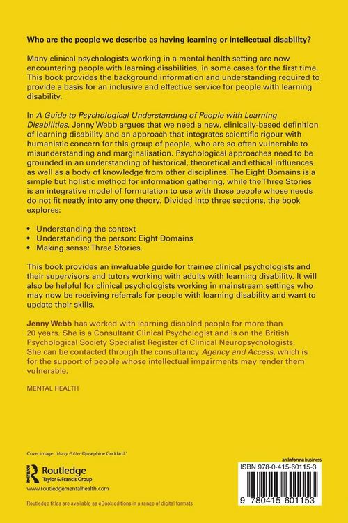 Produktbild: A Guide to Psychological Understanding of People with Learning Disabilities