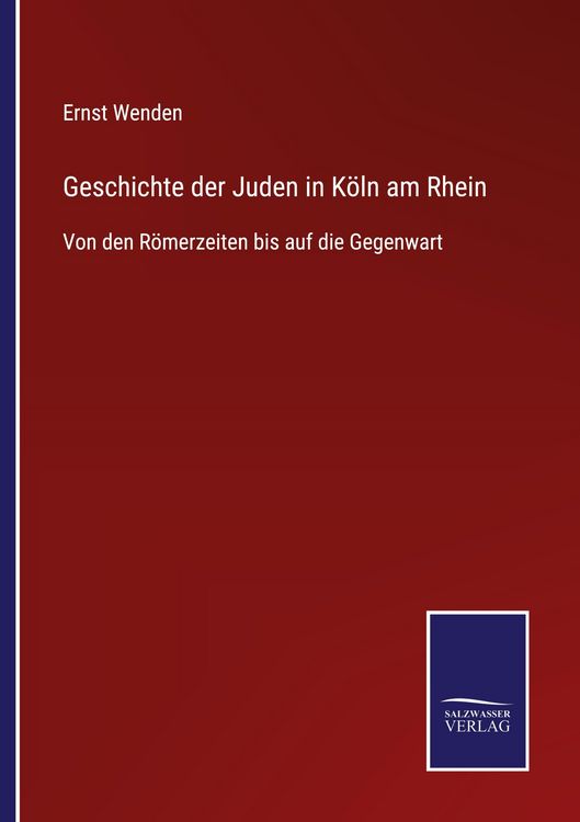 Produktbild: Geschichte der Juden in K&ouml;ln am Rhein