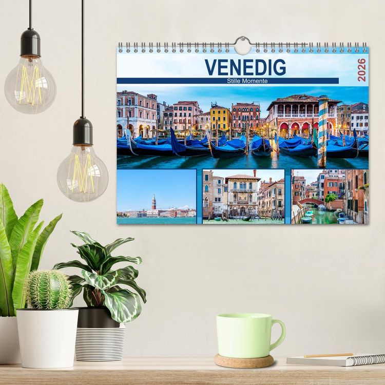 Produktbild: Venedig - Stille Momente (Wandkalender 2026 DIN A4 quer), CALVENDO Monatskalender