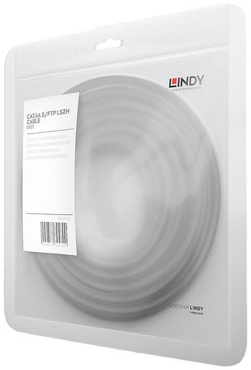 Produktbild: LINDY 47630 RJ45 CAT 6a S/FTP 0.30m Grau 1St.