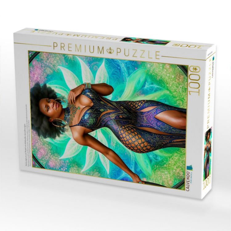Produktbild: CALVENDO Puzzle Starla zeigt uns ein Modell mit effektvollen Ausnehmungen. | 1000 Teile Lege-Gr&ouml;&szlig;e 64x48cm Foto-Puzzle f&uuml;r gl&uuml;ckliche Stunden