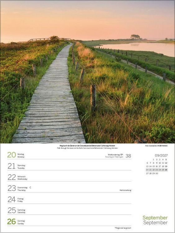 Produktbild: Nord- und Ostsee Wochenkalender 2027