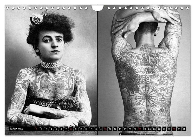Produktbild: K&ouml;rperkult Tattoo (Wandkalender 2026 DIN A4 quer), CALVENDO Monatskalender