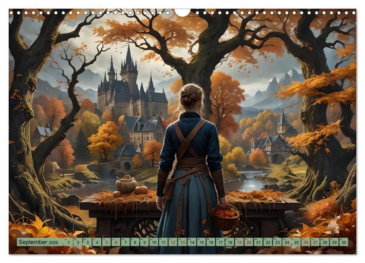 Produktbild: Mittelalterliche St&auml;dte und Burgen (Wandkalender 2026 DIN A3 quer), CALVENDO Monatskalender
