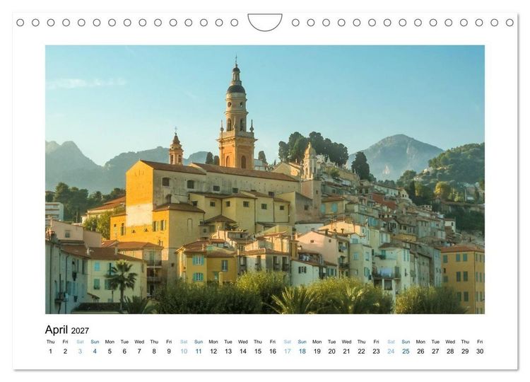 Produktbild: French Riviera The Light of the Blue Coast (Wall Calendar 2027 DIN A4 landscape), CALVENDO 12 Month Wall Calendar
