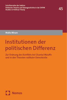 Produktbild: Institutionen der politischen Differenz