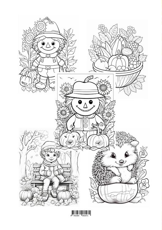 Produktbild: Herbstliche Tr&auml;ume: Malbuch f&uuml;r neugierige Kinder