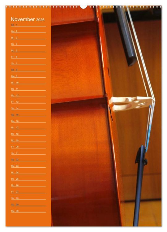 Produktbild: Geliebtes Cello (hochwertiger Premium Wandkalender 2026 DIN A2 hoch), Kunstdruck in Hochglanz