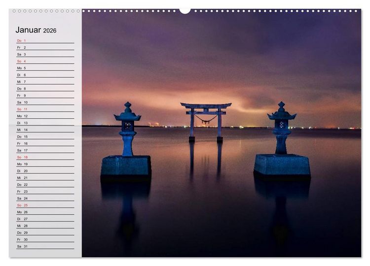 Produktbild: Japan. Im Land der aufgehenden Sonne (Wandkalender 2026 DIN A2 quer), CALVENDO Monatskalender