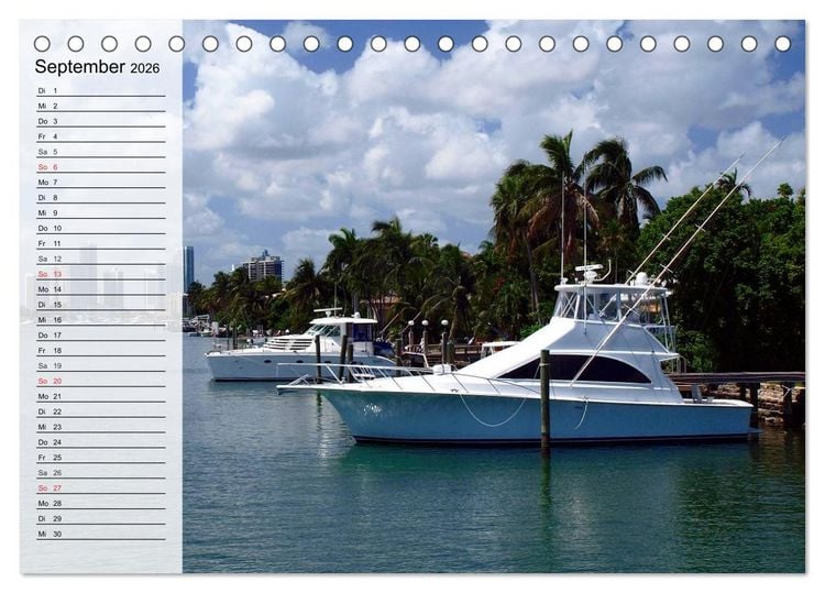 Produktbild: FLORIDA Idyllischer Sonnenscheinstaat (Tischkalender 2026 DIN A5 quer), CALVENDO Monatskalender