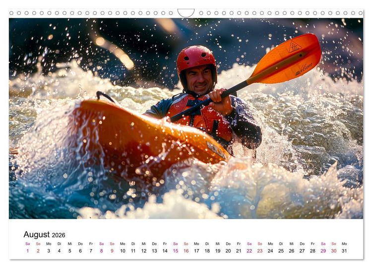 Produktbild: Kajak Erlebnisse (Wandkalender 2026 DIN A3 quer), CALVENDO Monatskalender