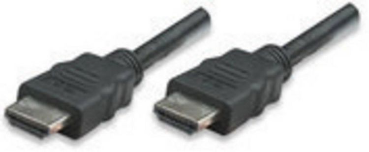 Produktbild: Manhattan HDMI Anschlusskabel HDMI-A Stecker, HDMI-A Stecker 5.00 m Schwarz 323239-CG 4K UHD, Audio Return Channel HDMI-Kabel