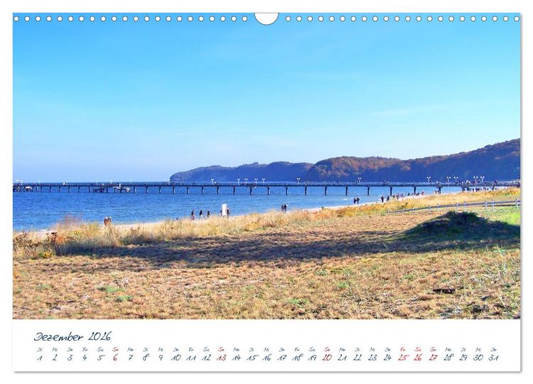 Produktbild: Seebr&uuml;cken an der Ostsee - Aufs Meer laufen und die frische Ostseebrise genie&szlig;en (Wandkalender 2026 DIN A3 quer), CALVENDO Monatskalender