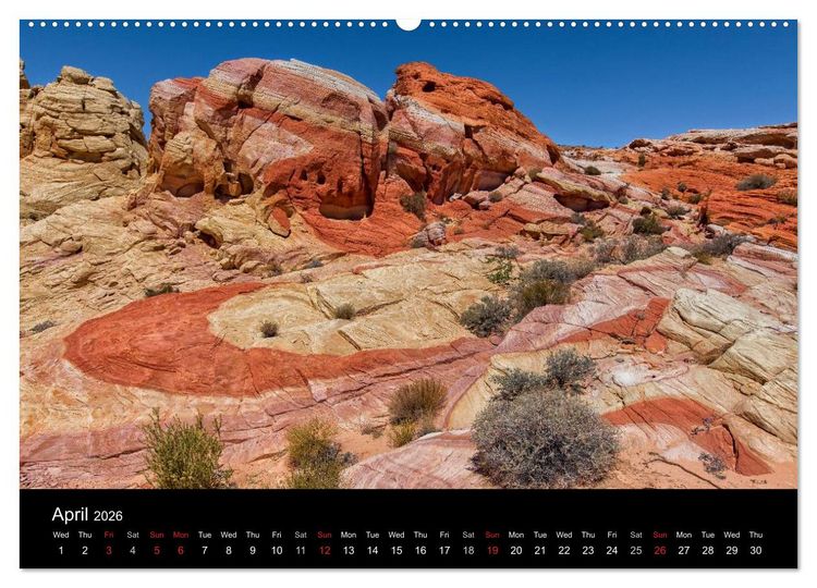 Produktbild: USA Nature Deluxe (High Quality Premium Wall Calendar 2026 DIN A2 landscape),CALVENDO 12 Month Wall Calendar