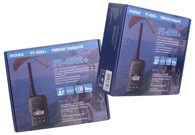 Produktbild: MAAS Elektronik MAAS PT-4502 PMR-446 Handfunkger&auml;t 1963 PMR-Handfunkger&auml;t