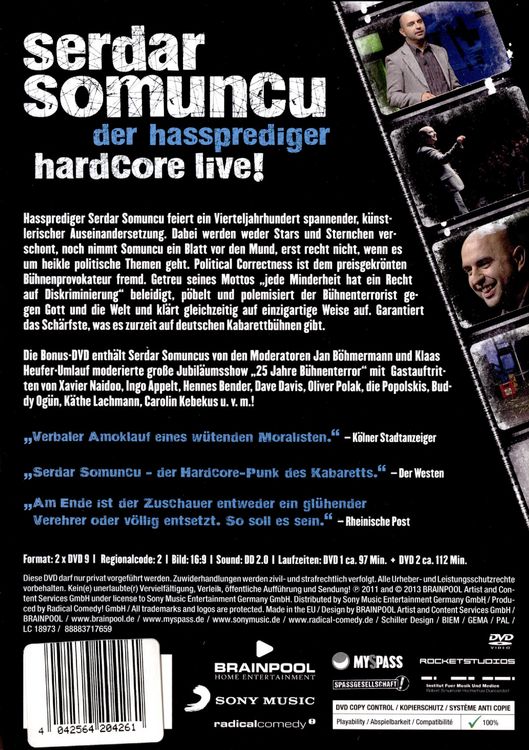 Produktbild: Der Hassprediger - Hardcore Live [2 DVDs]