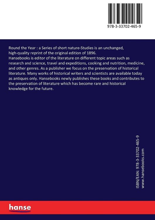 Produktbild: Round the Year : a Series of short nature-Studies