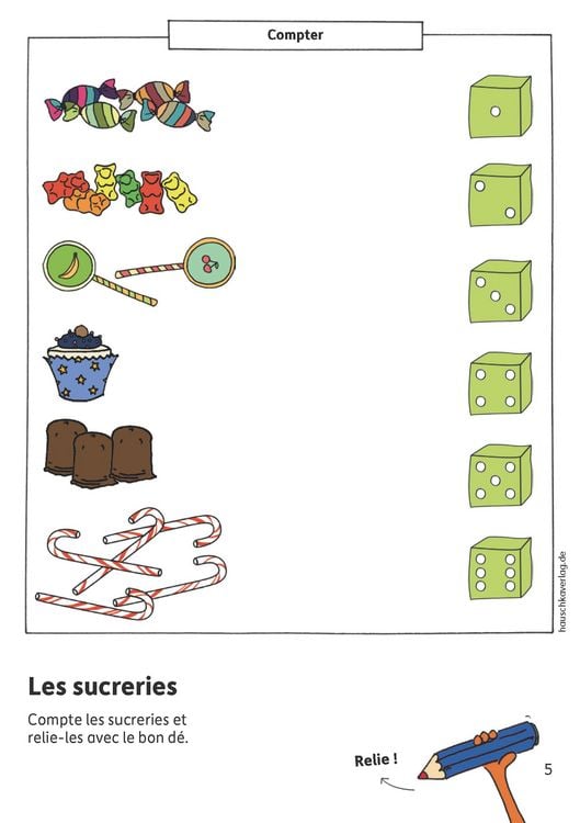 Produktbild: Bloc d'activit&eacute;s pr&eacute;scolaires &agrave; partir de 5 ans pour gar&ccedil;ons et filles, livre garcon 4 ans - Chiffres et quantit&eacute;s, livre enfant 4 ans