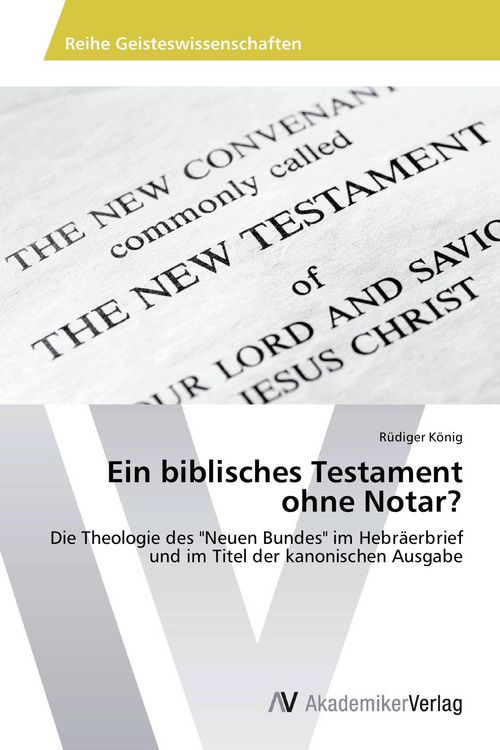 Produktbild: Ein biblisches Testament ohne Notar?