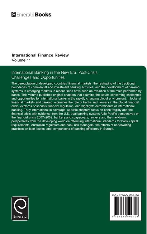 Produktbild: International Banking in the New Era
