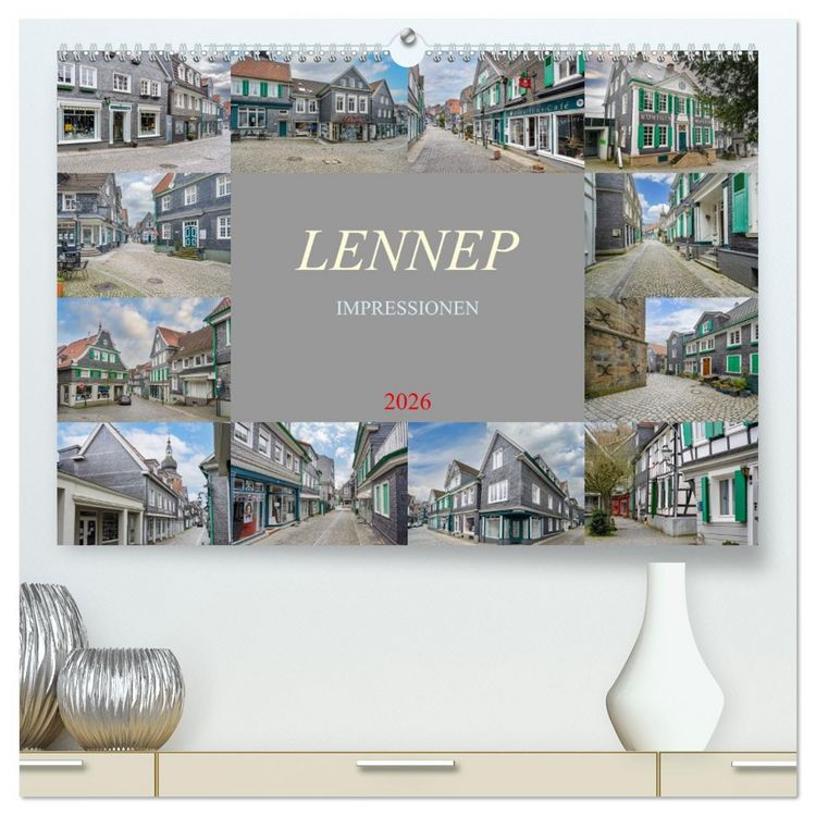 Produktbild: Lennep Impressionen (hochwertiger Premium Wandkalender 2026 DIN A2 quer), Kunstdruck in Hochglanz
