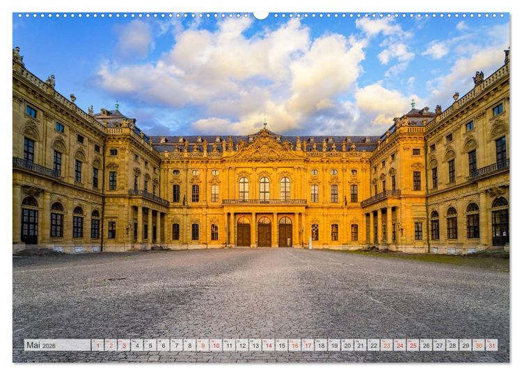 Produktbild: W&uuml;rzburg Impressionen (Wandkalender 2026 DIN A2 quer), CALVENDO Monatskalender