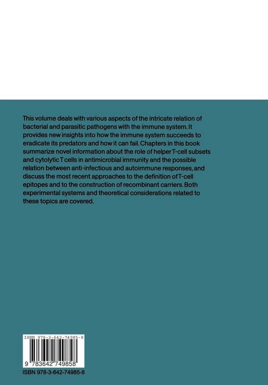 Produktbild: T-Cell Paradigms in Parasitic and Bacterial Infections