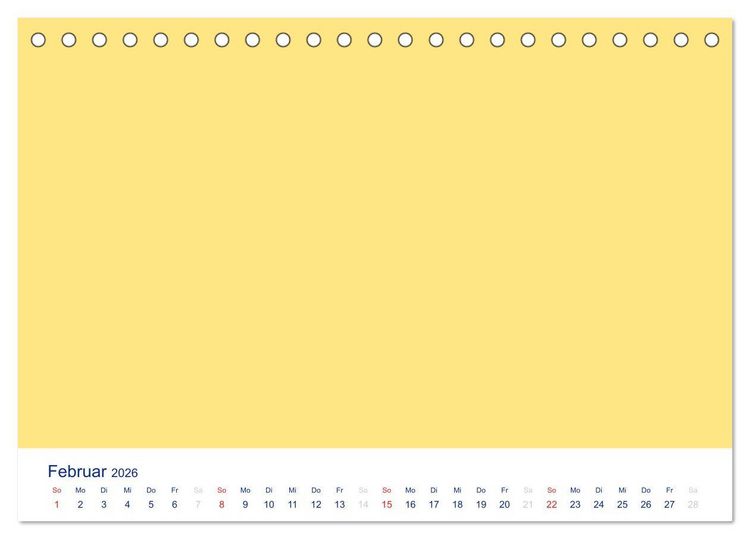 Produktbild: Farbiger Bastelkalender (Tischkalender 2026 DIN A5 quer), CALVENDO Monatskalender