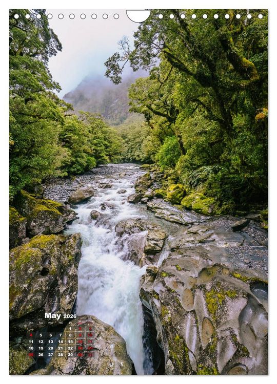 Produktbild: Discover New Zealand (Wall Calendar 2026 DIN A4 portrait), CALVENDO 12 Month Wall Calendar