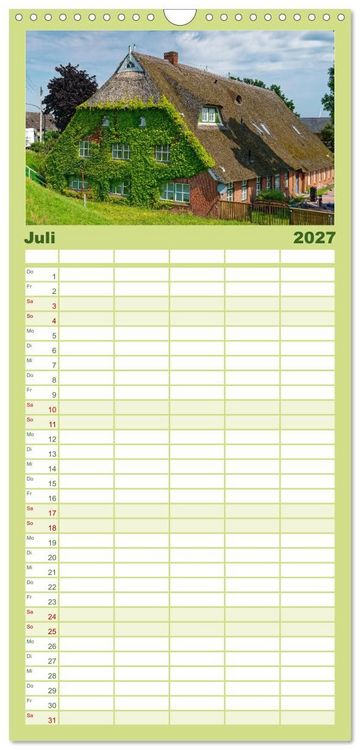 Produktbild: Familienplaner 2027 - Hamburg: Vier- und Marschlande mit 5 Spalten (Wandkalender, 21 x 45 cm) CALVENDO