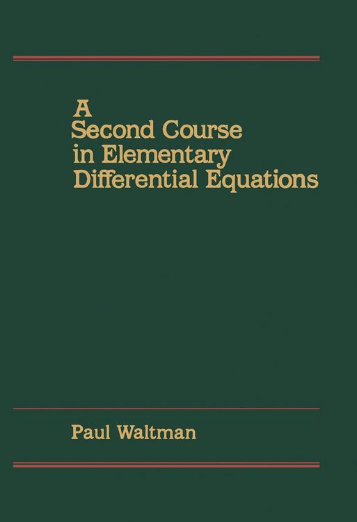 Produktbild: A Second Course in Elementary Differential Equations